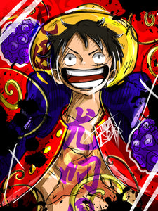 Plaque METAL luffy